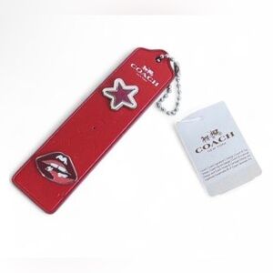 COACH VARSITY CLASSIC PIN SET OF 2 EMOJI, LIPS & STARS BOOKMARK NWT